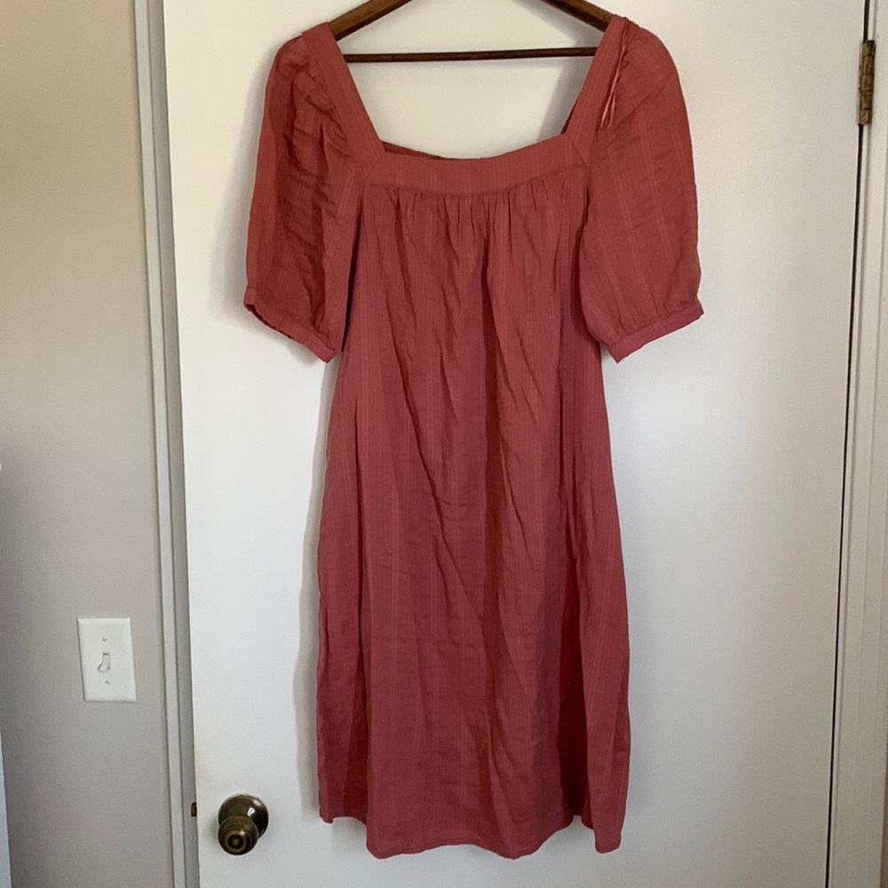 Old navy coral square neck dress
